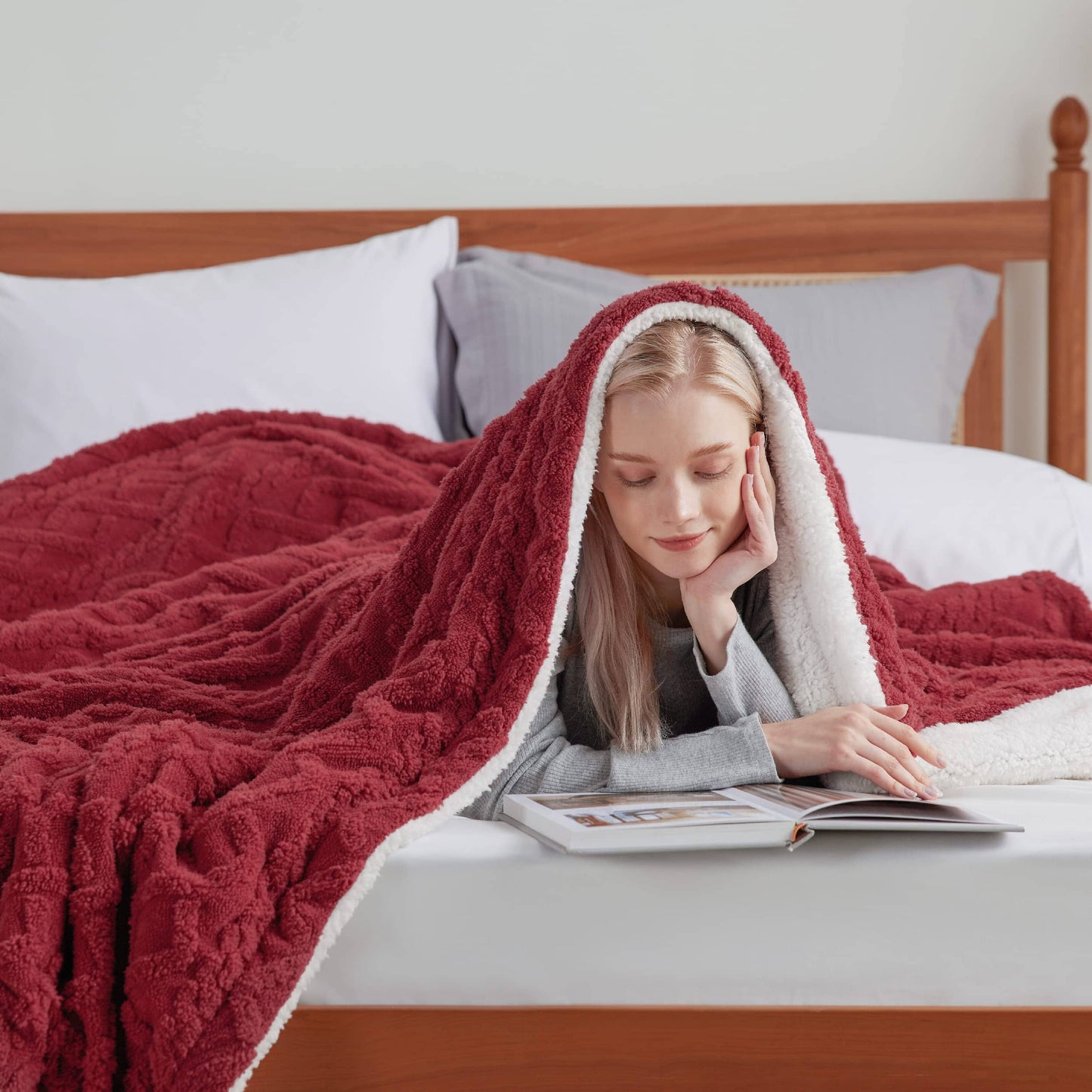 Sherpa Throw Blanket For Couch