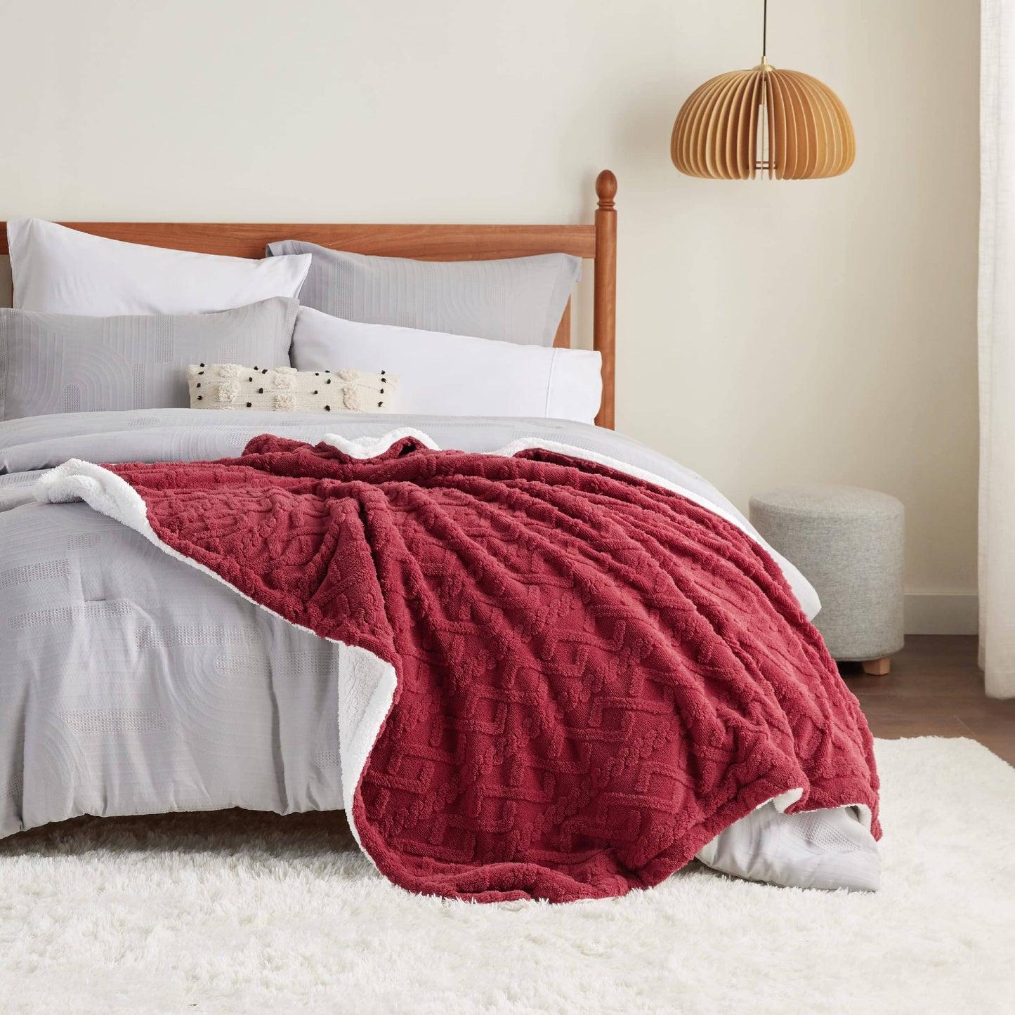 Sherpa Throw Blanket For Couch
