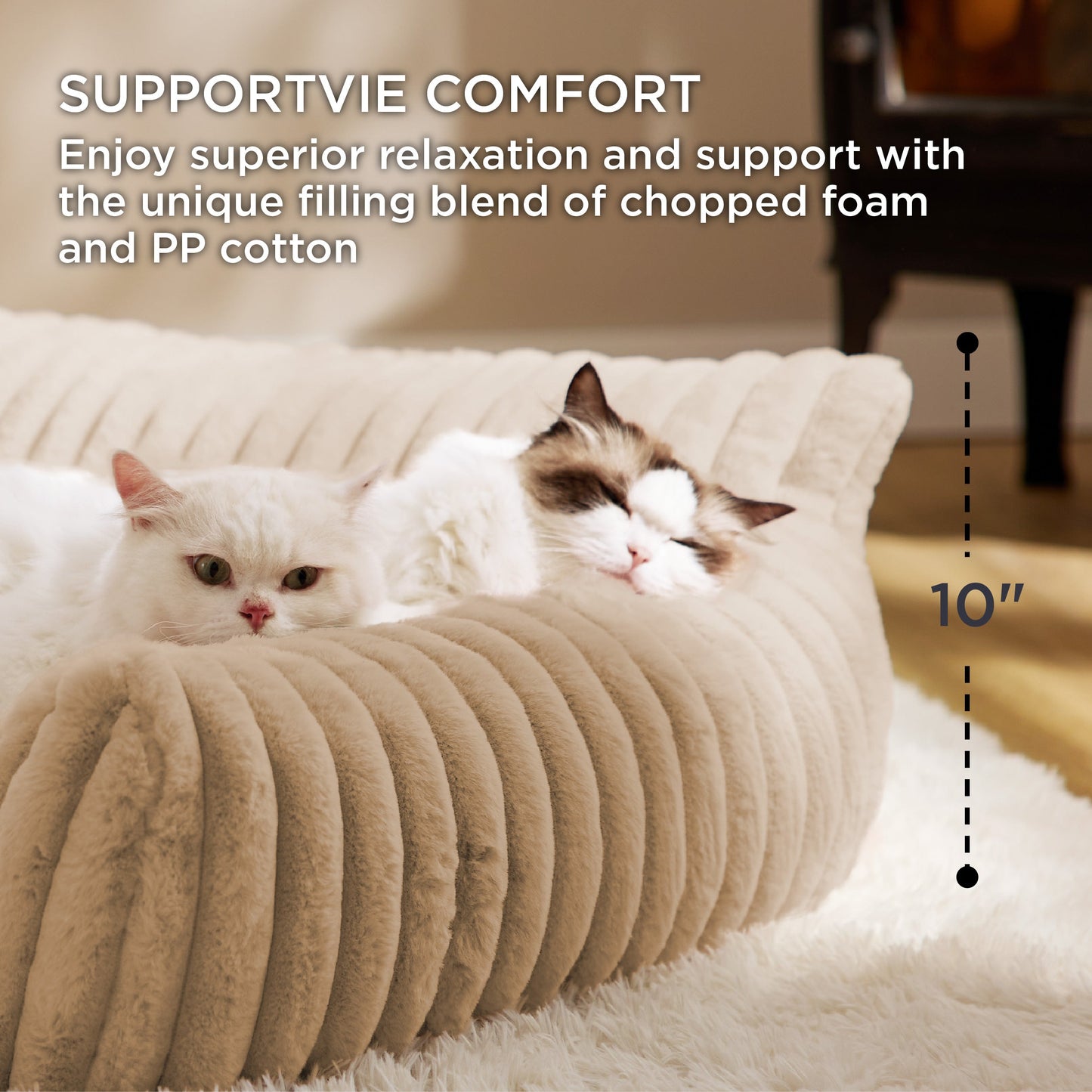 Corduroy Fleece Pet Couch