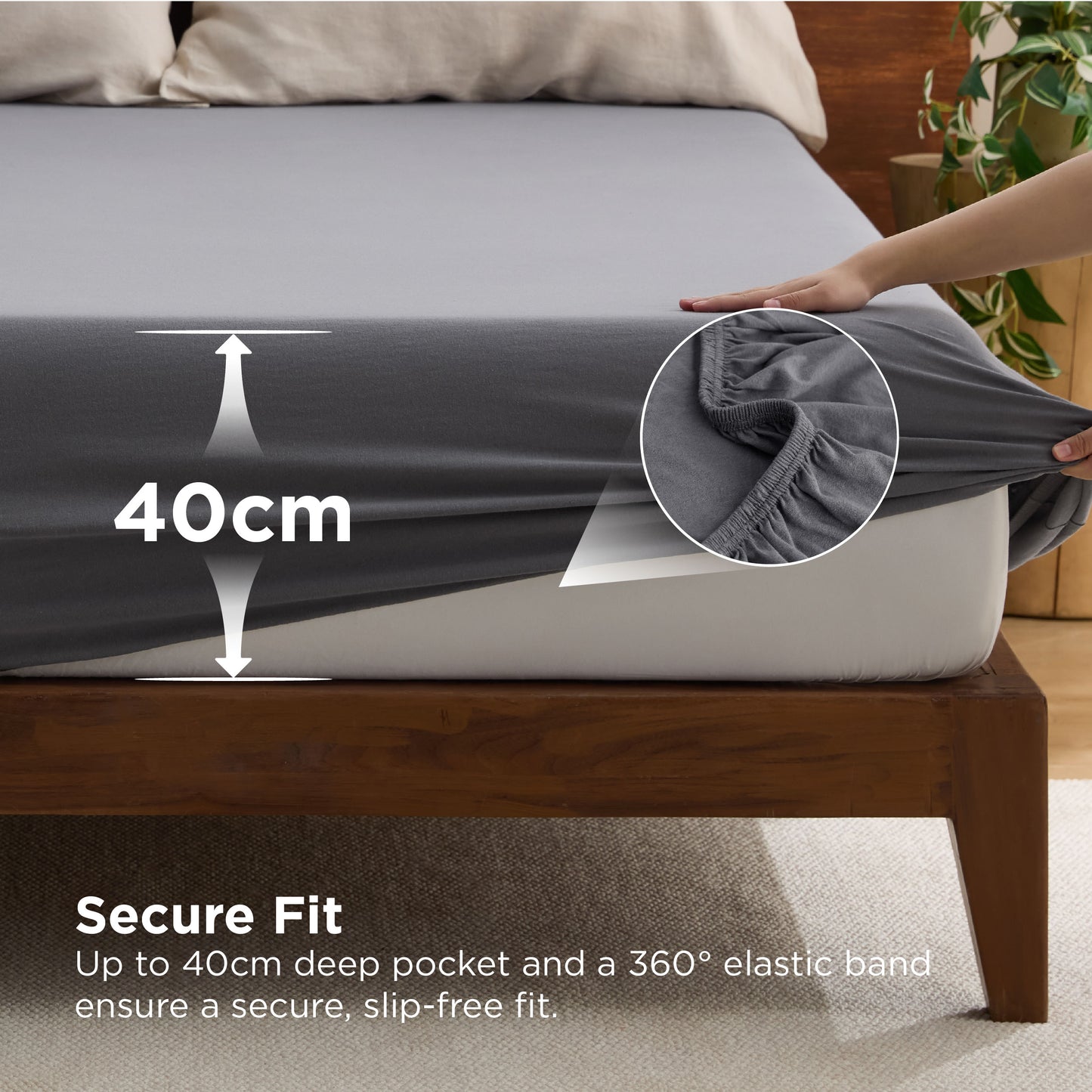 100% Cotton Jersey Fitted Sheet