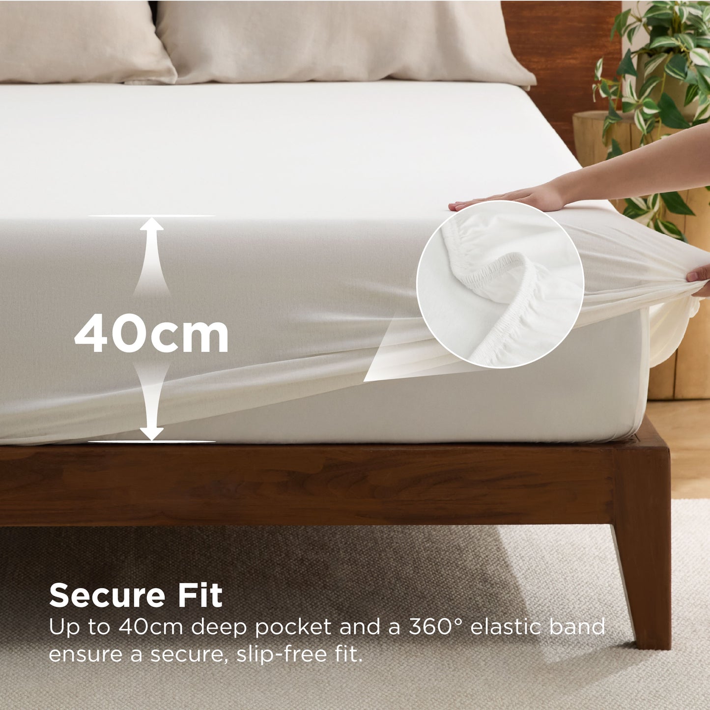 100% Cotton Jersey Fitted Sheet