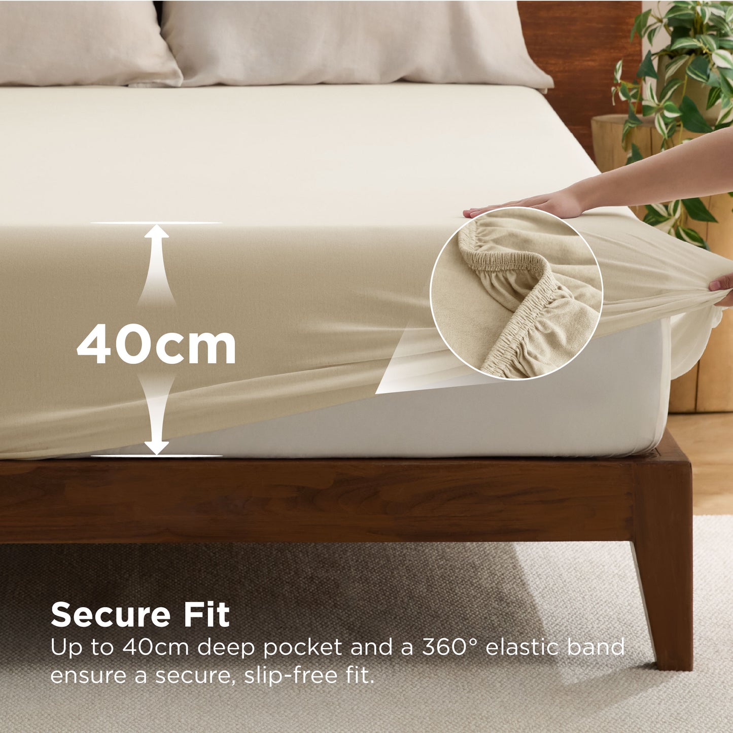100% Cotton Jersey Fitted Sheet
