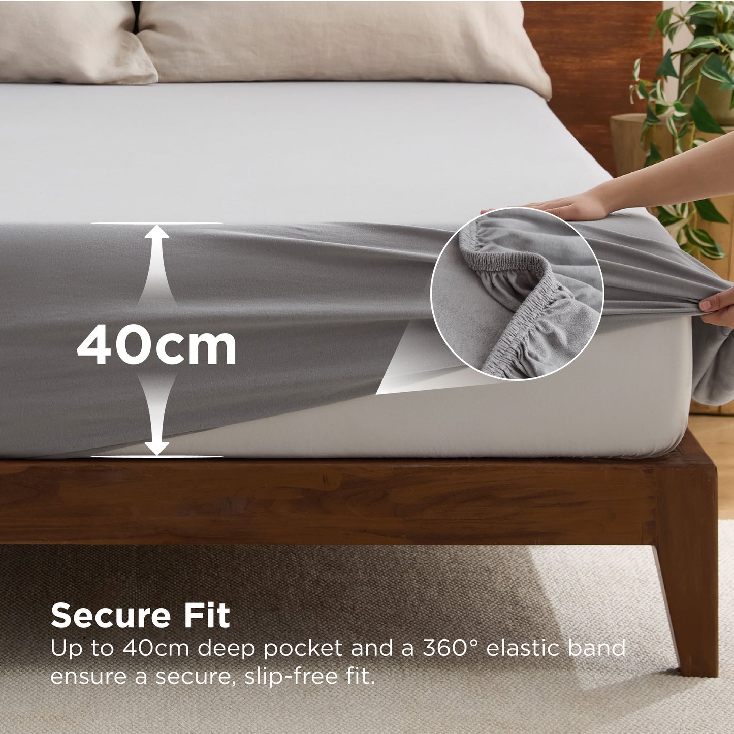 100% Cotton Jersey Fitted Sheet