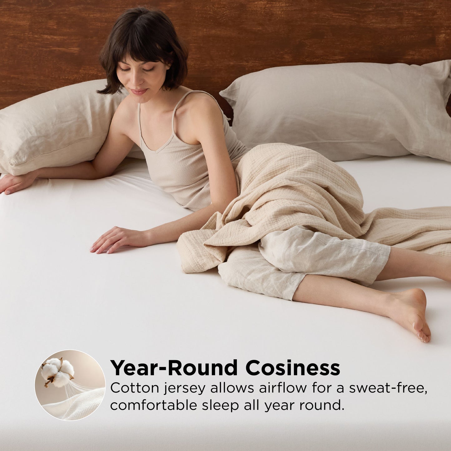 100% Cotton Jersey Fitted Sheet