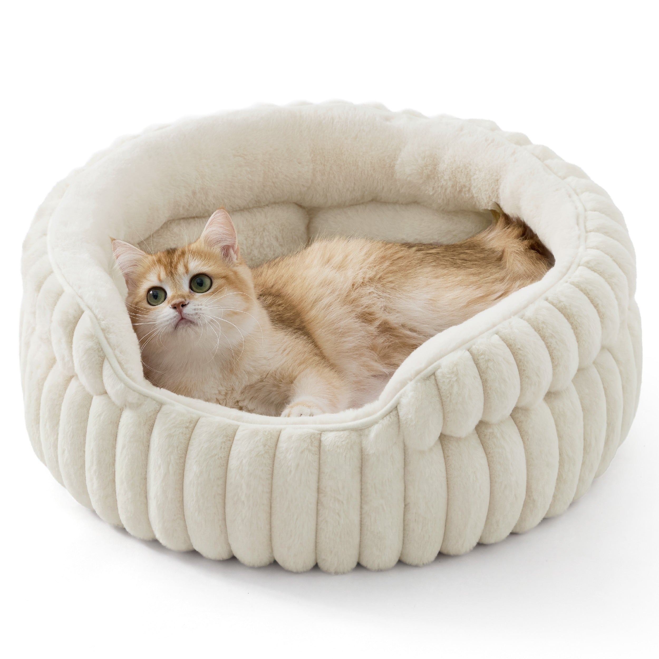Double-Layer Faux Fur Pet Bed