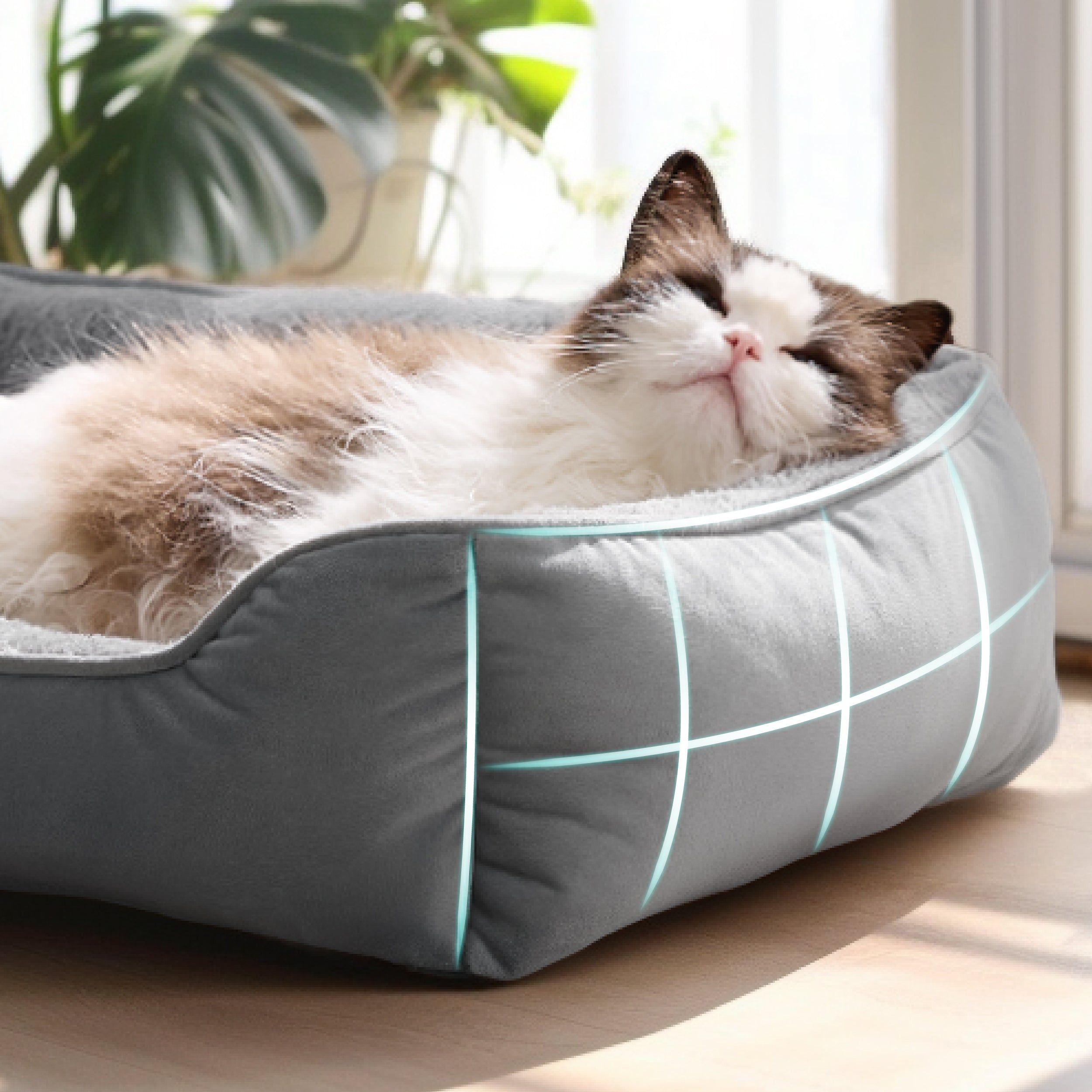 Rectangle Fleece Pet Bed