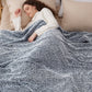 Melange Shaggy Sherpa Blanket