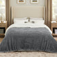 Acquard Stripes Shaggy Sherpa Blanket