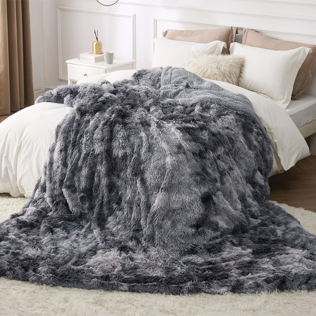 Fuzzy Faux Fur Blanket