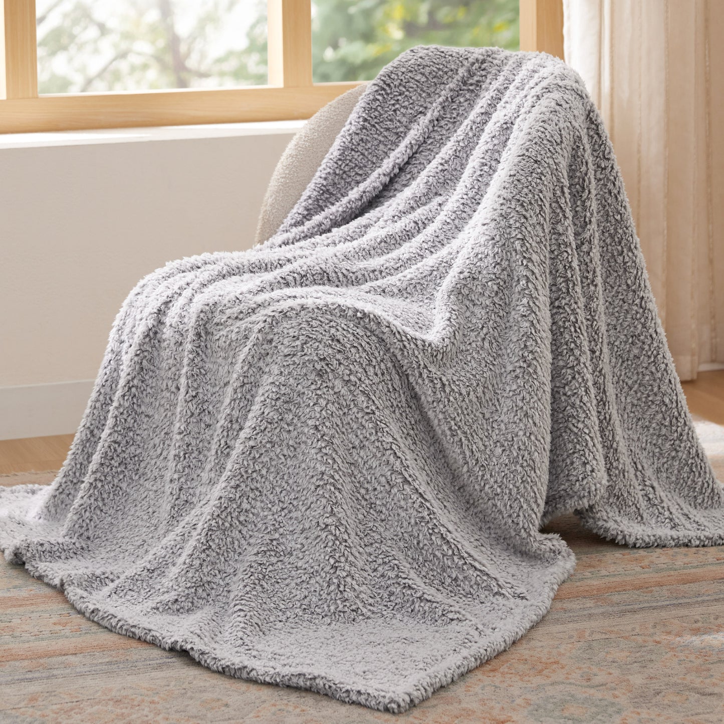 Melange Shaggy Sherpa Blanket