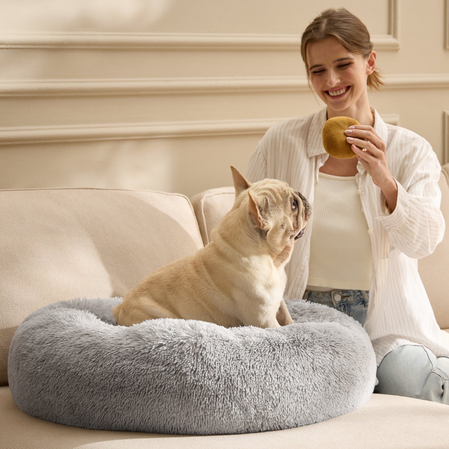 Cat Bed-Solid PV Fleece