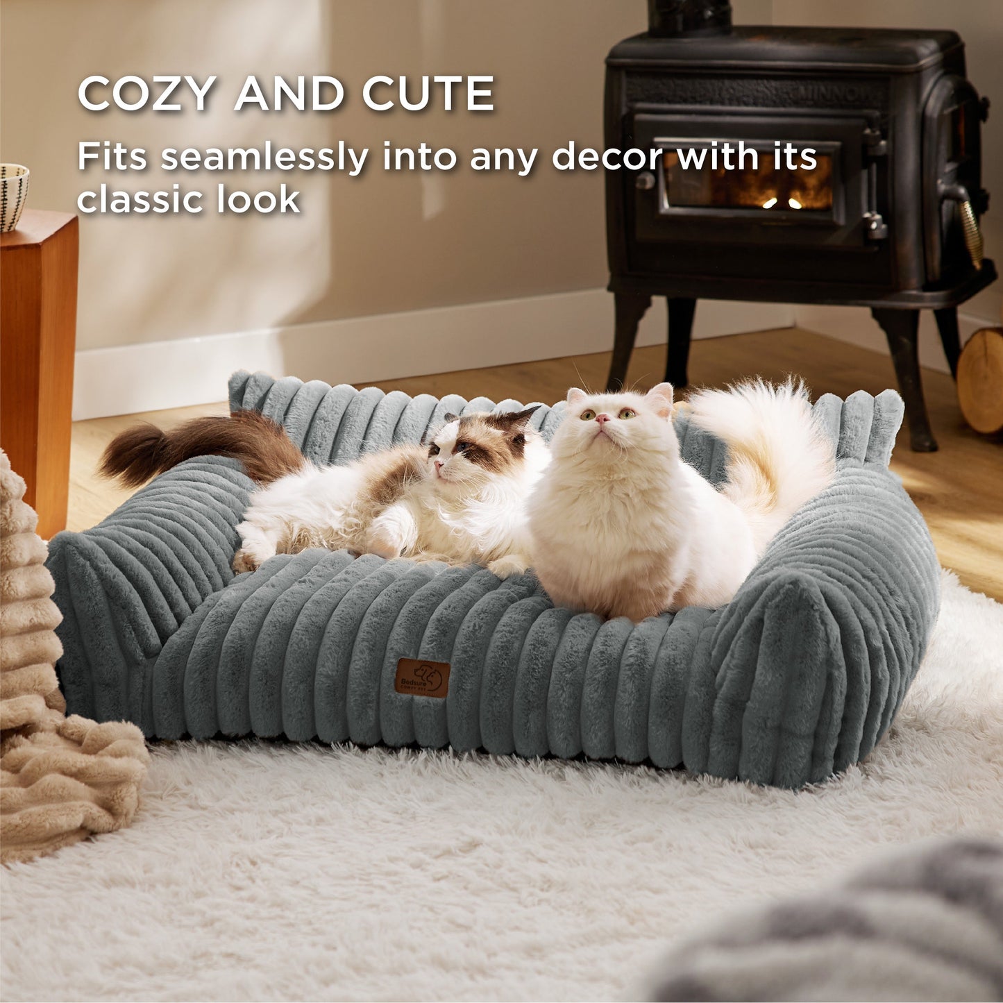 Corduroy Fleece Pet Couch