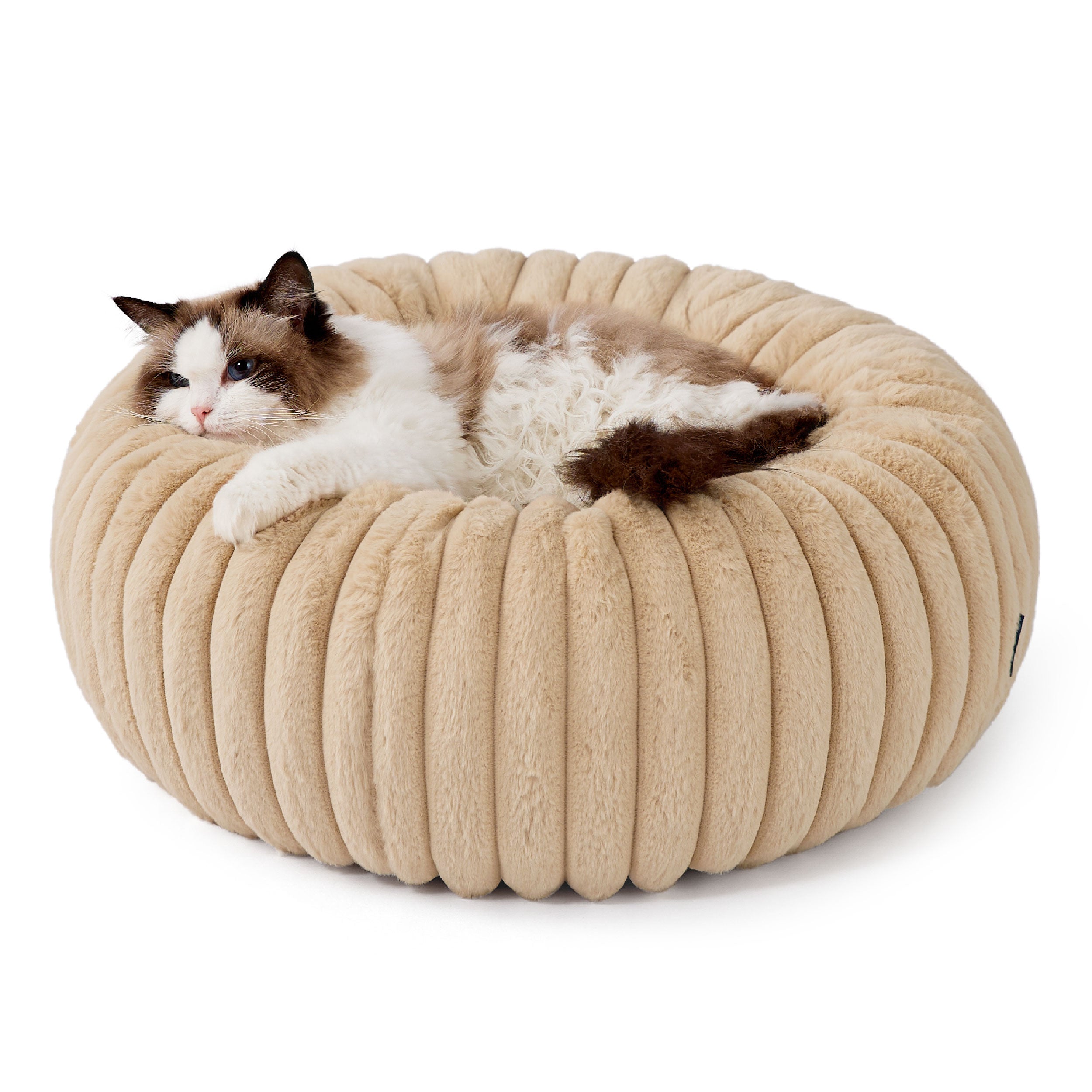 Corduroy Fleece Round Pet Bed