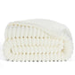 Acquard Stripes Shaggy Sherpa Blanket