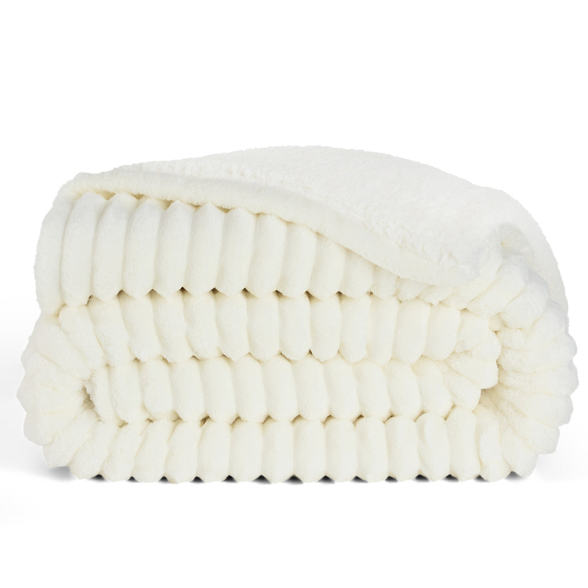 Acquard Stripes Shaggy Sherpa Blanket
