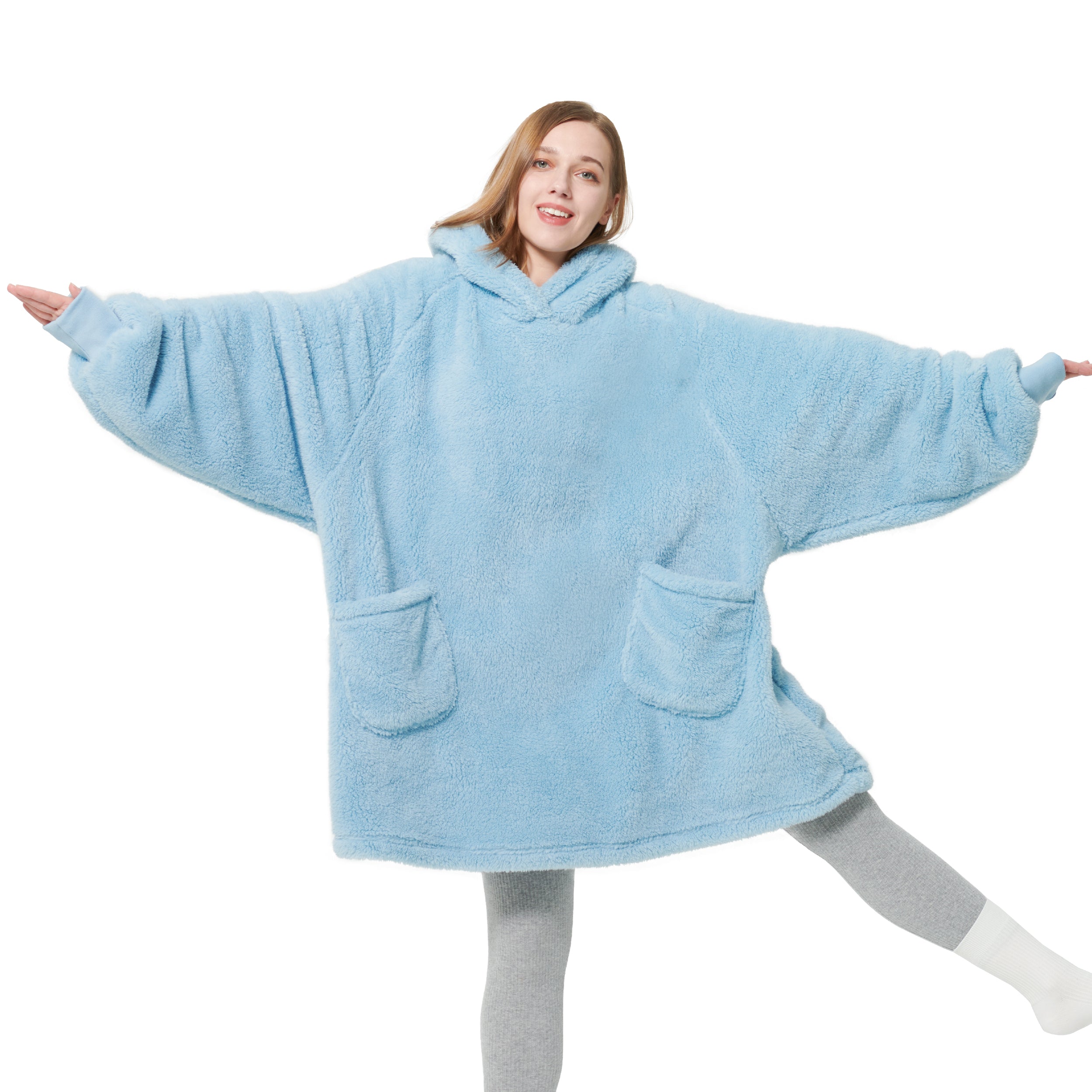 Shaggy Sherpa Wearable Blanket