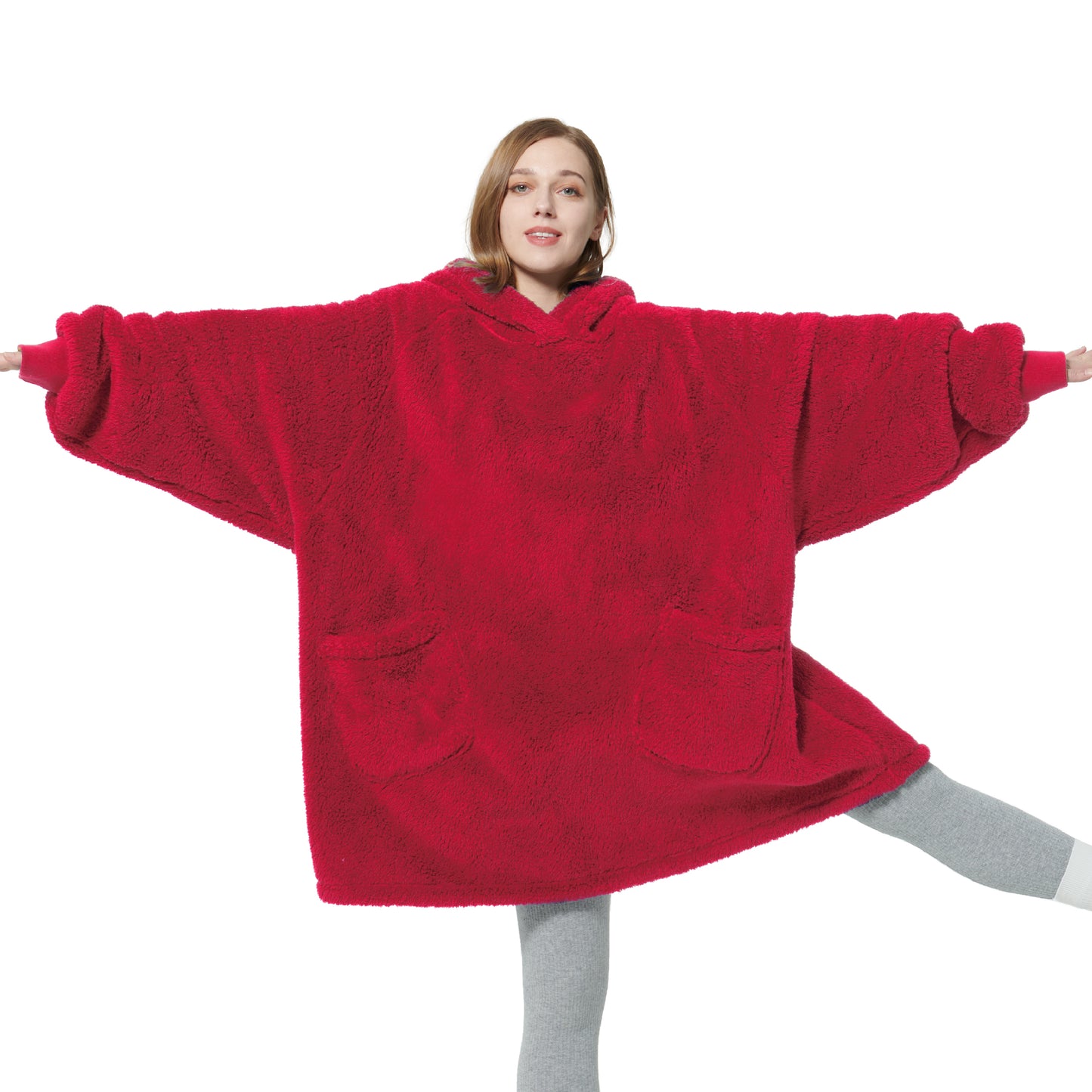 Shaggy Sherpa Wearable Blanket