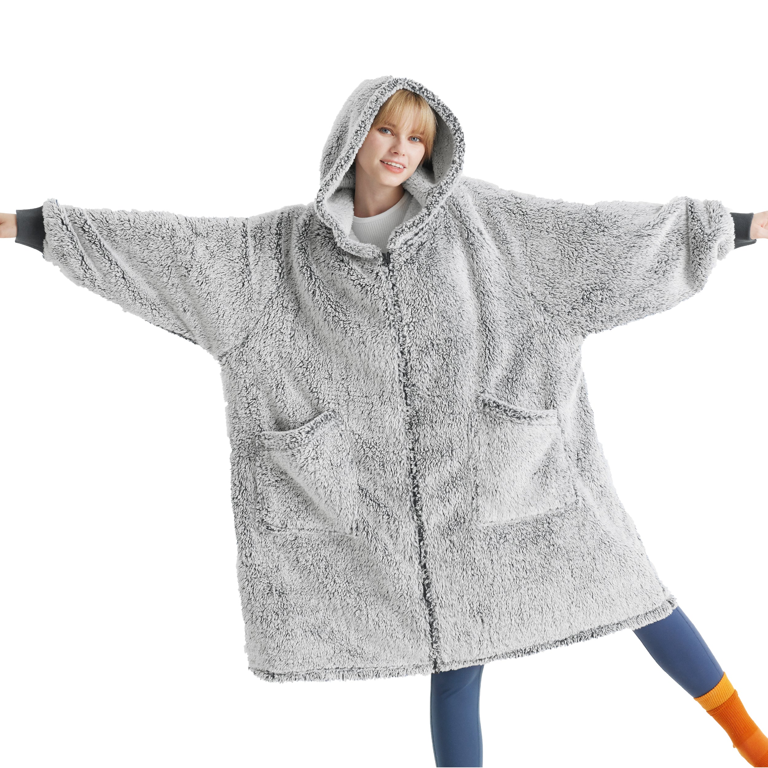 Sherpa Fleece Wearable Blanket