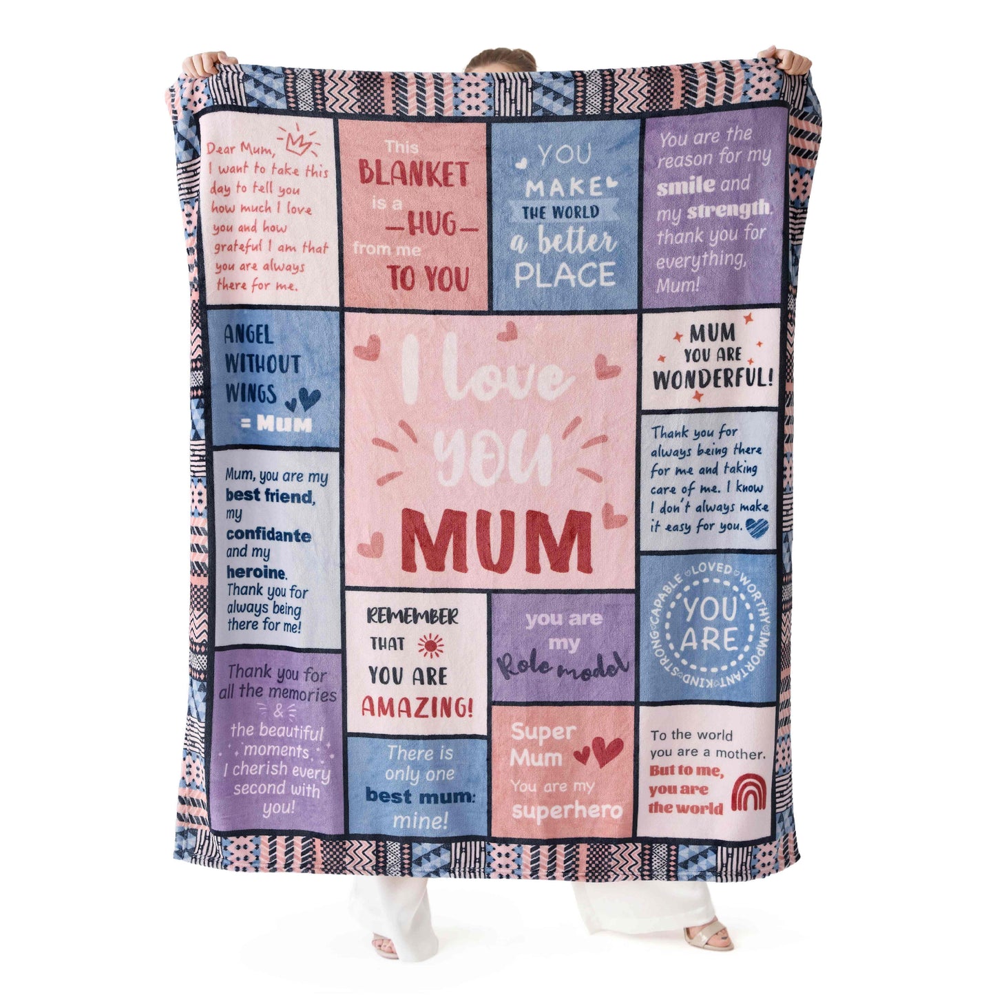 Printed Flannel Fleece Gift Blanket