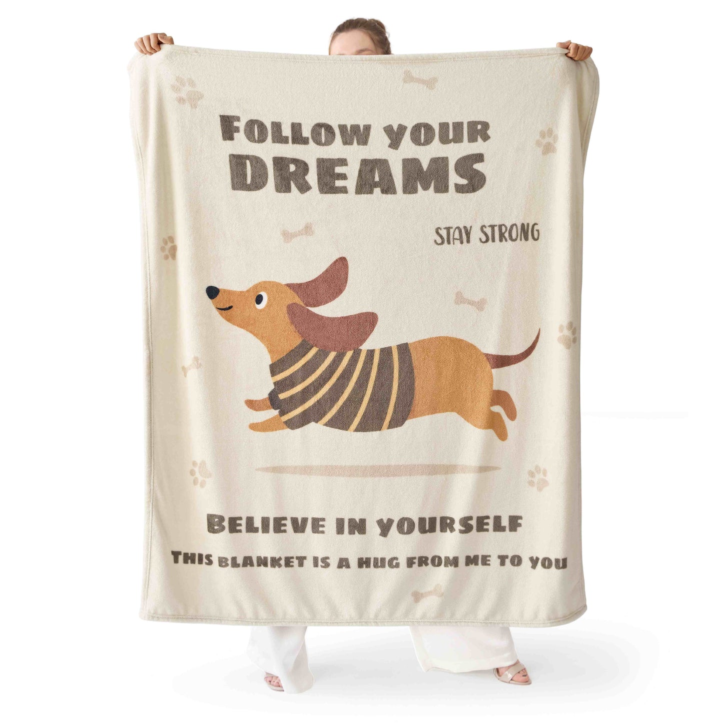 Printed Flannel Fleece Gift Blanket