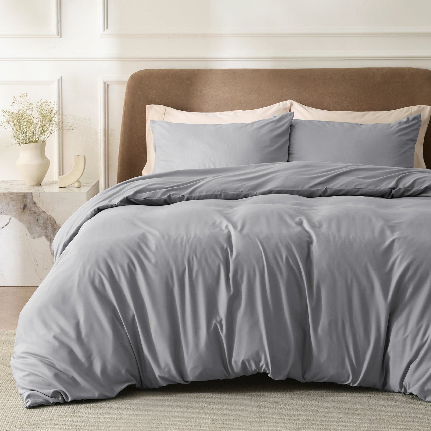 Brushed Polyester Microfiber Duvet Cover Set