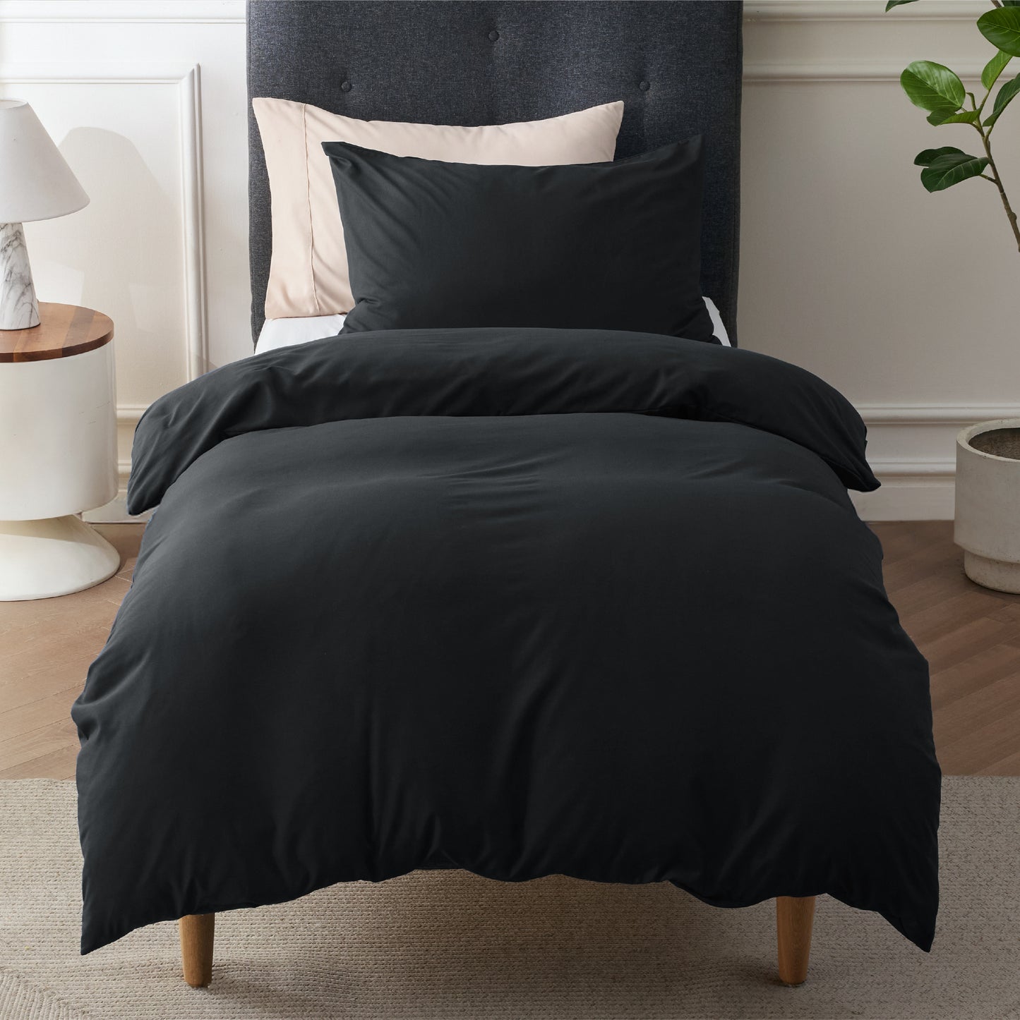 Brushed Polyester Microfiber Duvet Cover Set