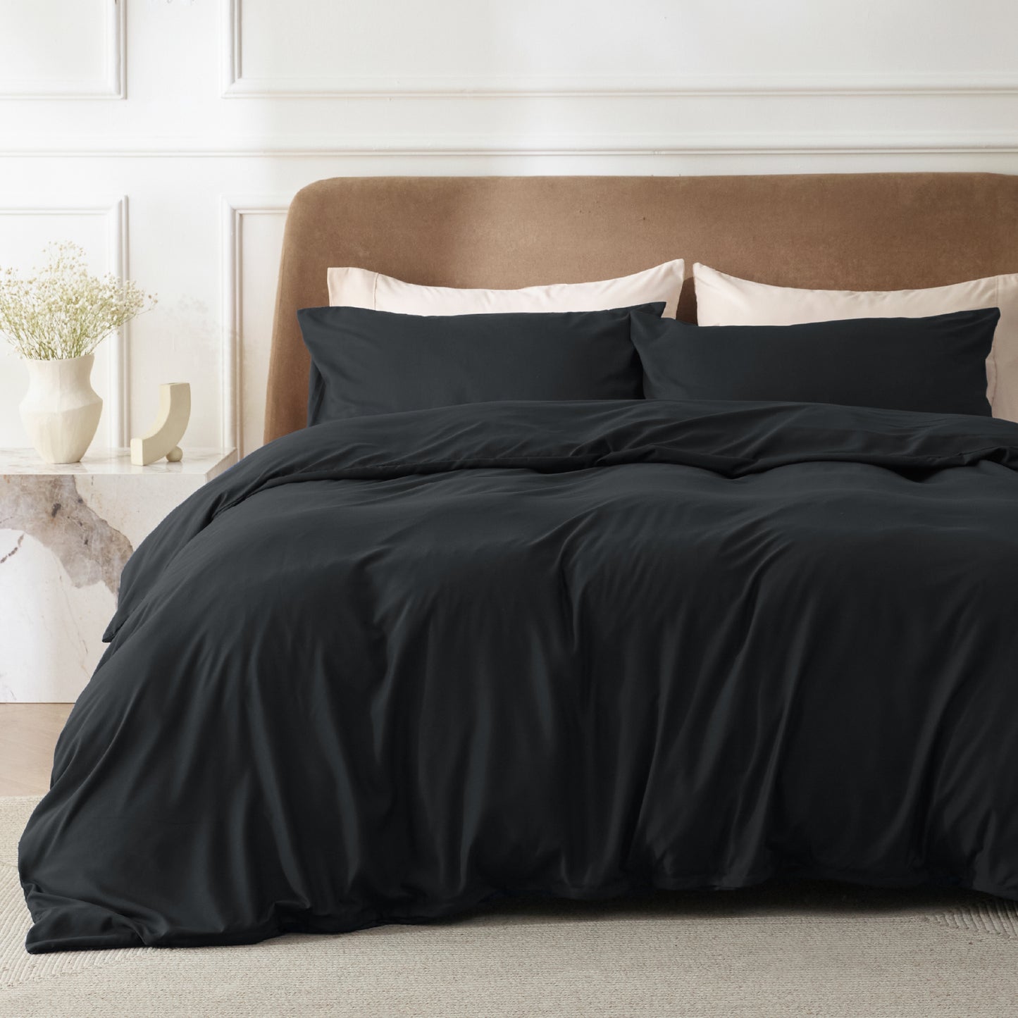 Brushed Polyester Microfiber Duvet Cover Set