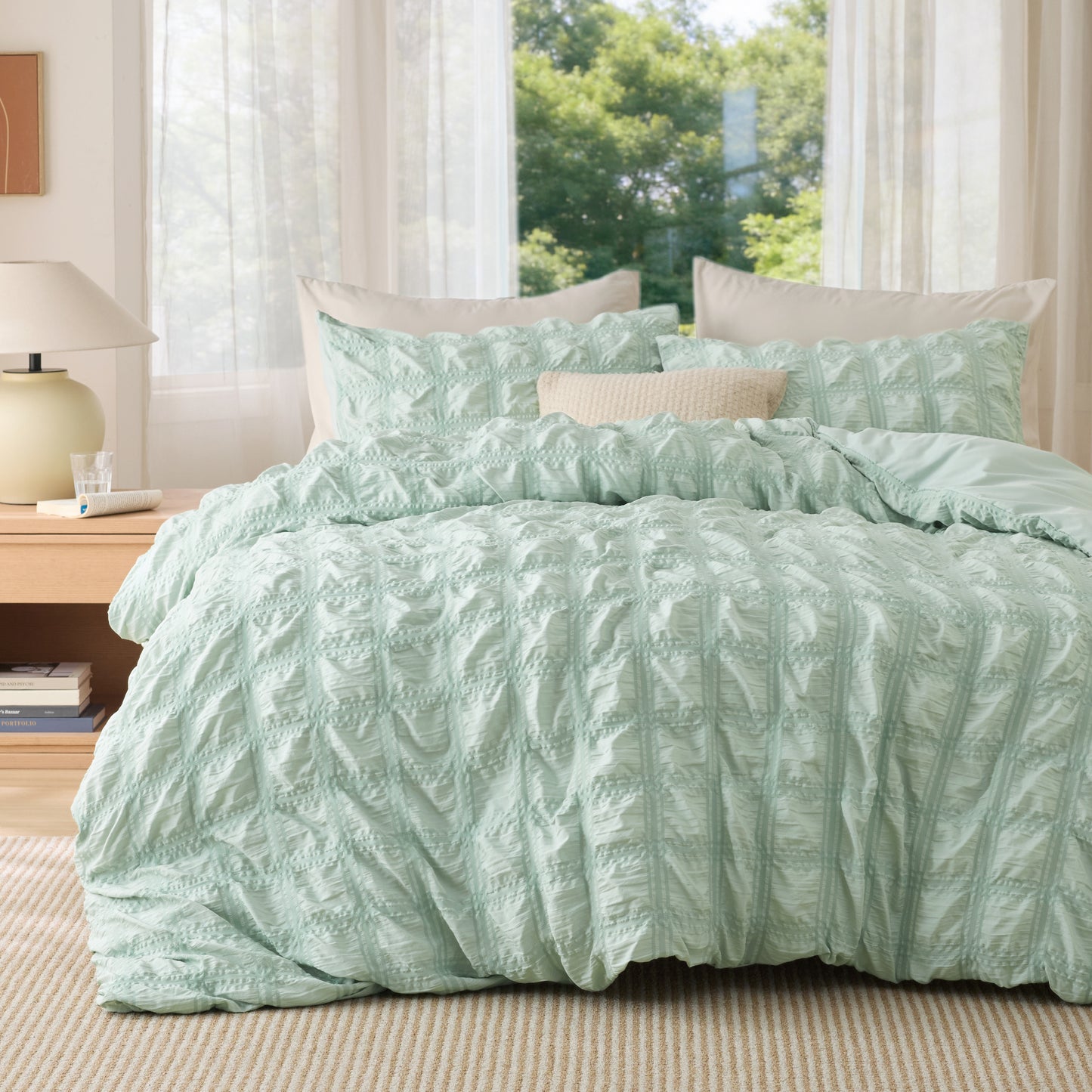 Seersucker Duvet Cover Set