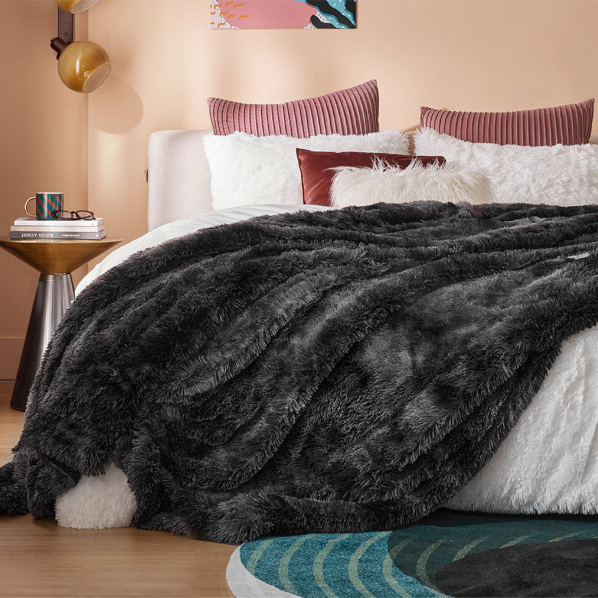Fuzzy Faux Fur Blanket