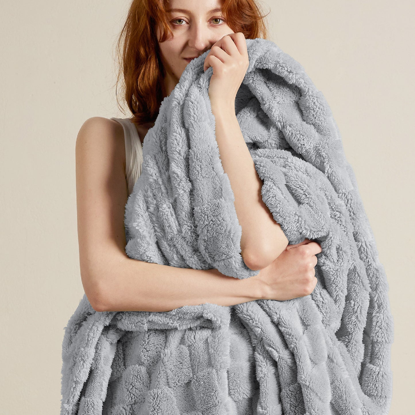 Jacquard Shaggy Sherpa Blanket