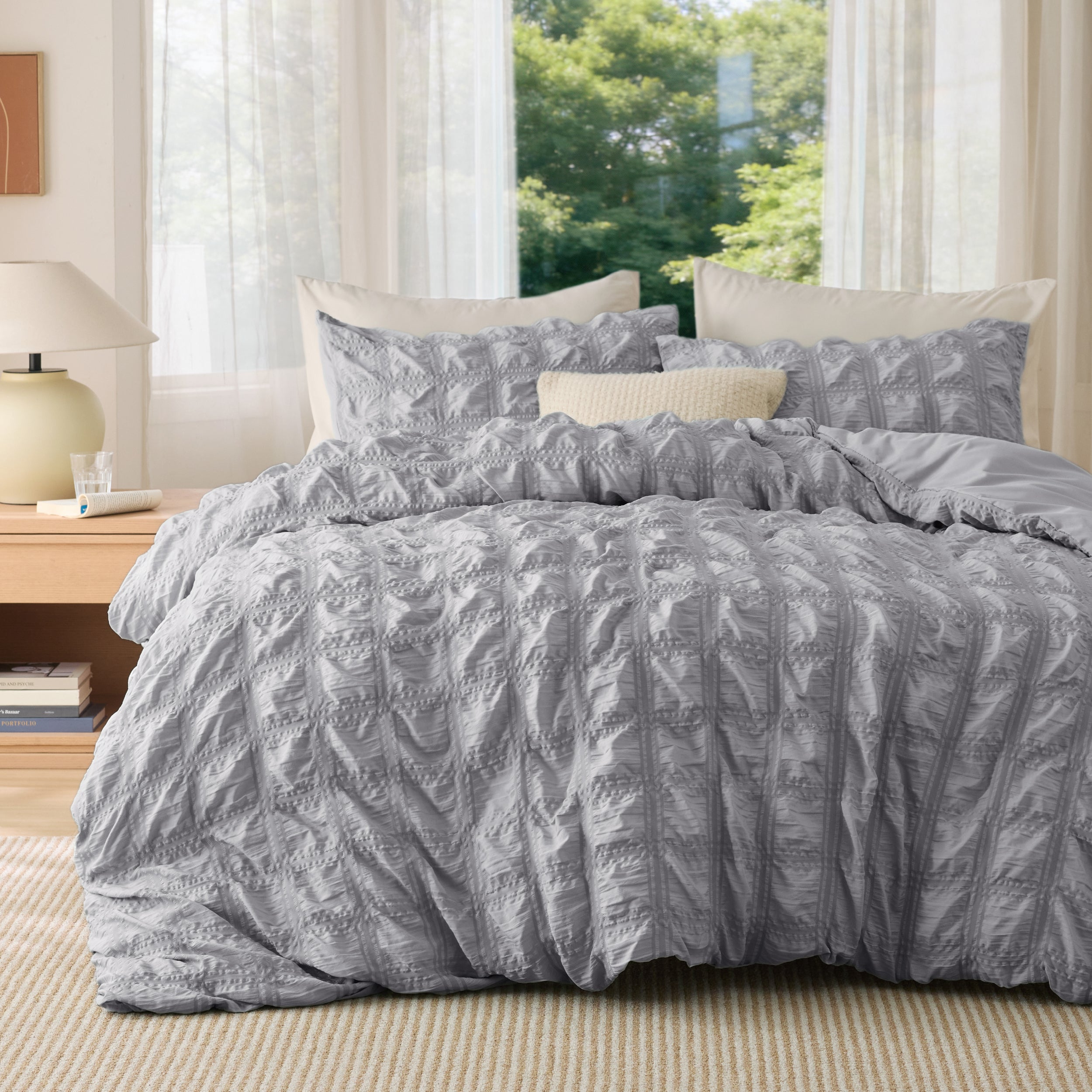 Seersucker Duvet Cover Set