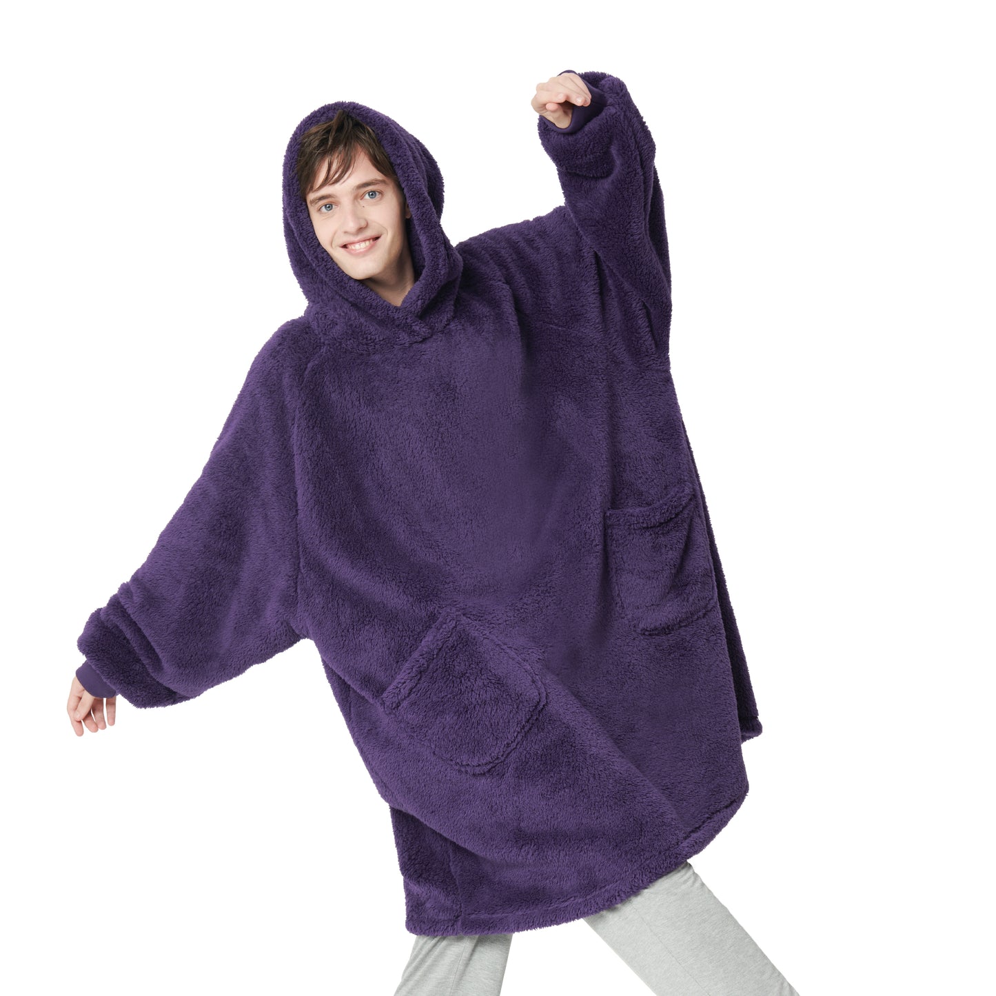 Shaggy Sherpa Wearable Blanket