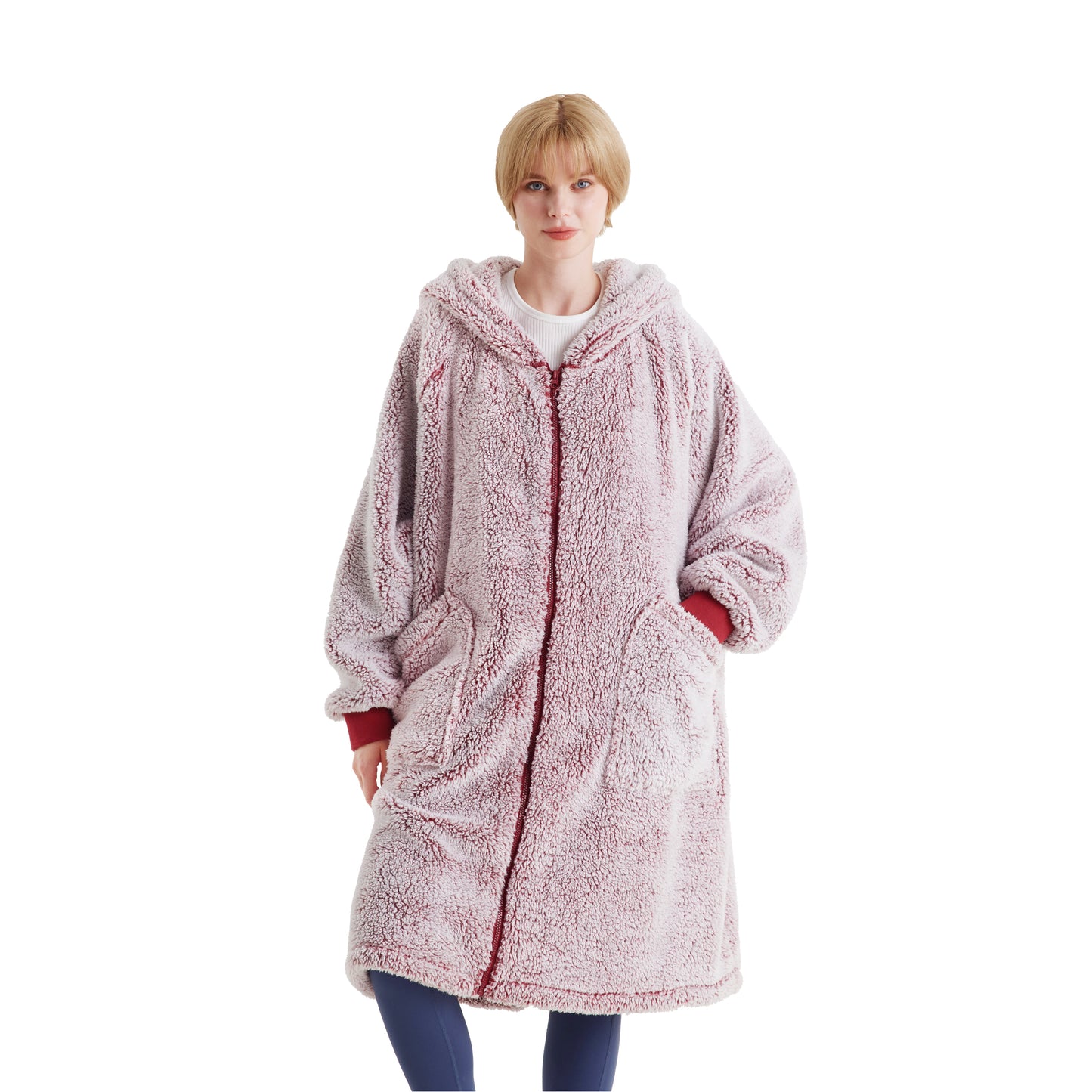 Sherpa Fleece Wearable Blanket