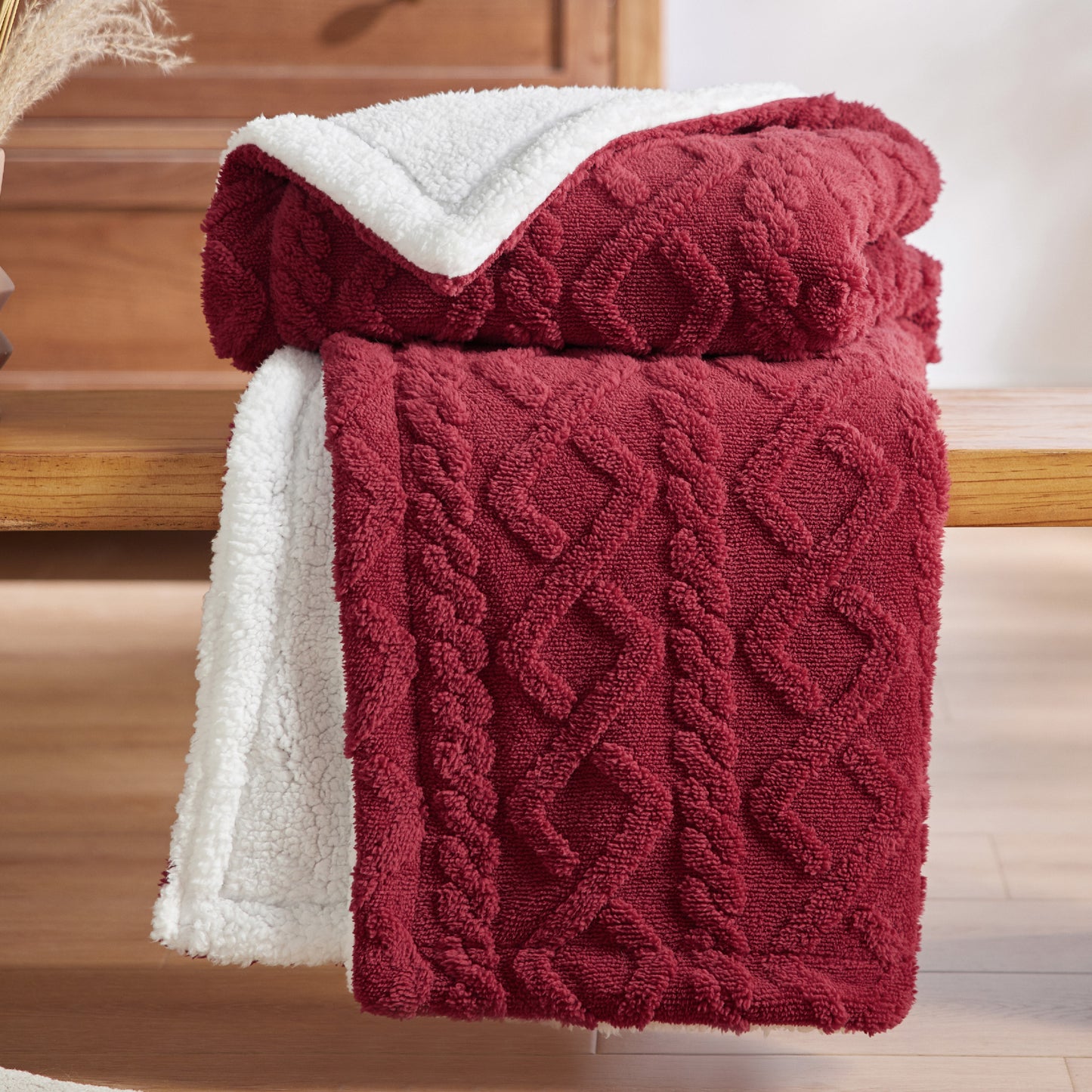 Sherpa Throw Blanket For Couch