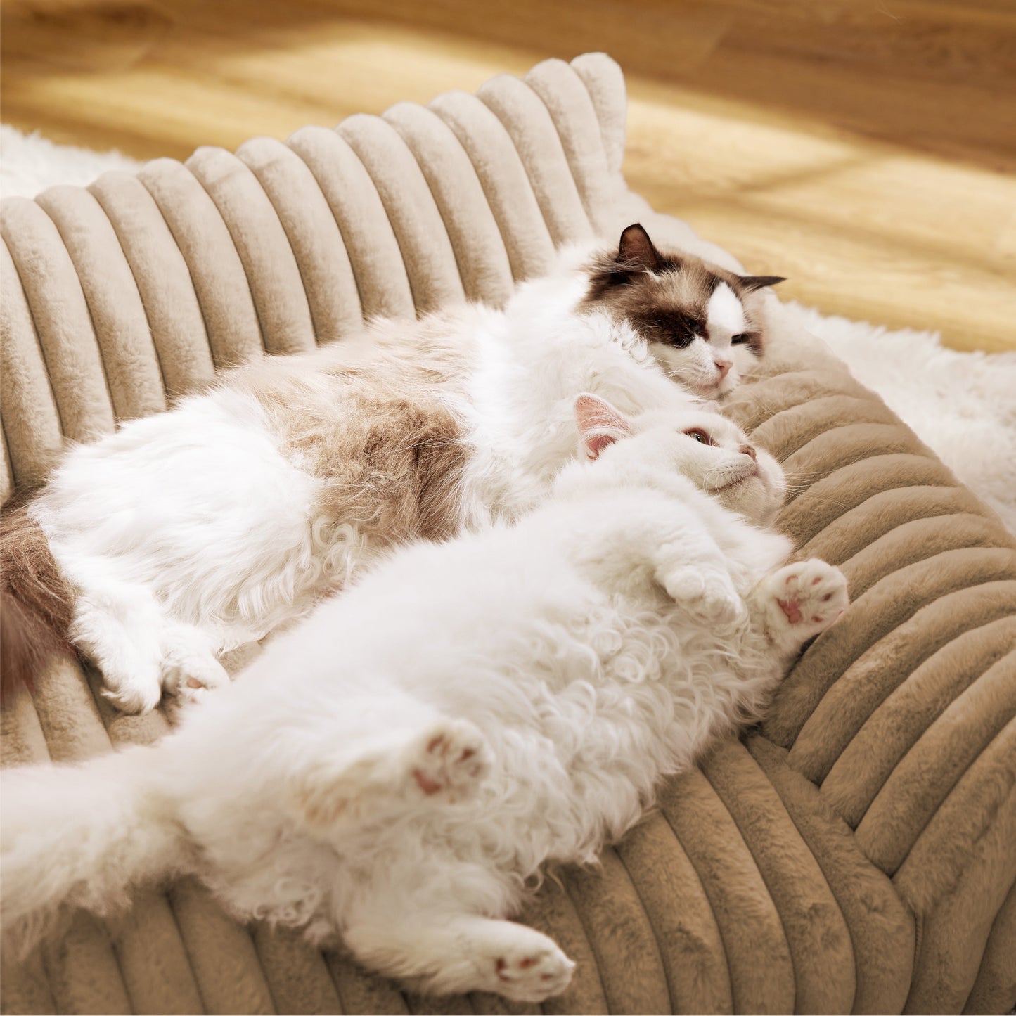 Corduroy Fleece Pet Couch