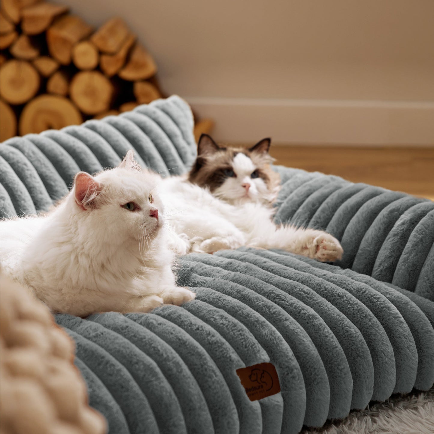 Corduroy Fleece Pet Couch