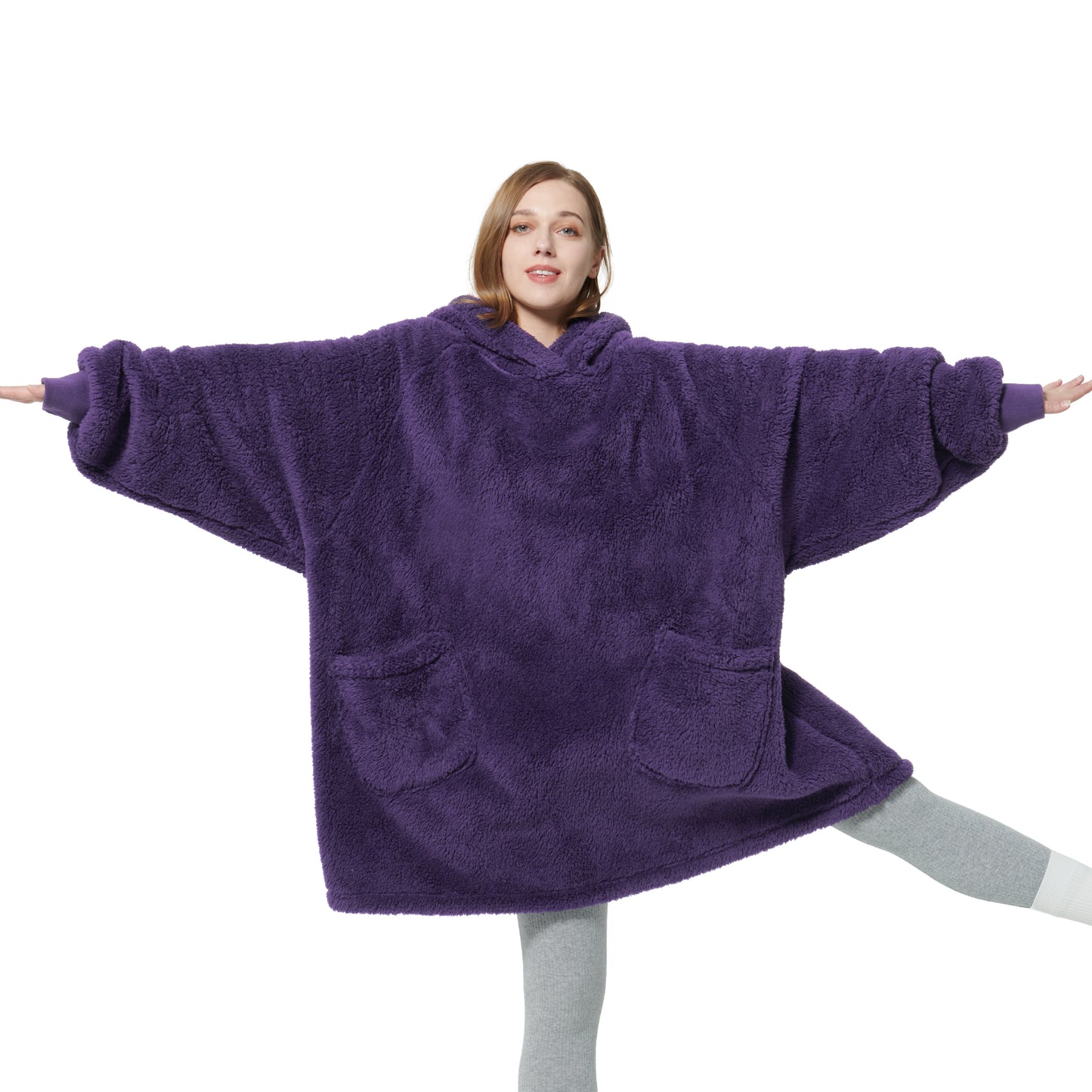 Shaggy Sherpa Wearable Blanket