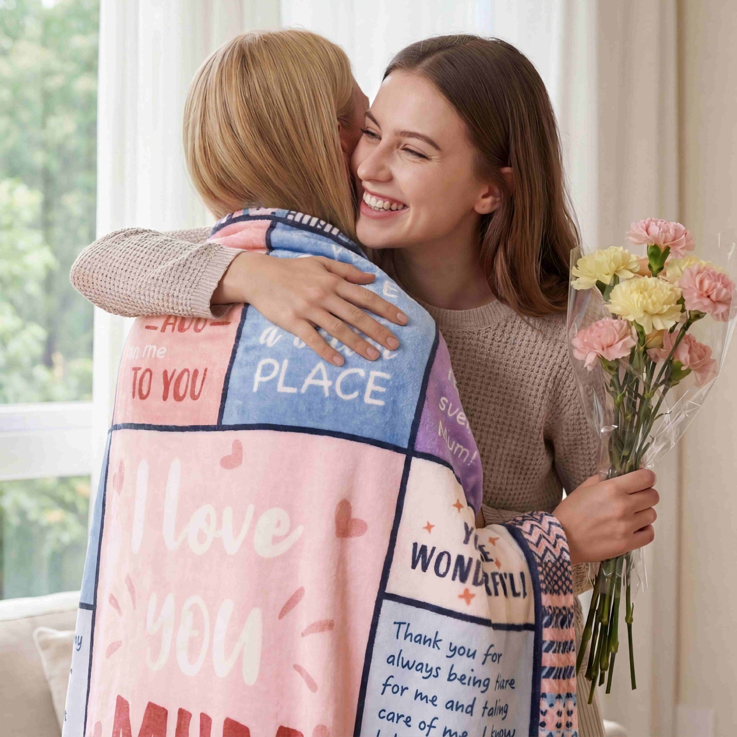 Printed Flannel Fleece Gift Blanket