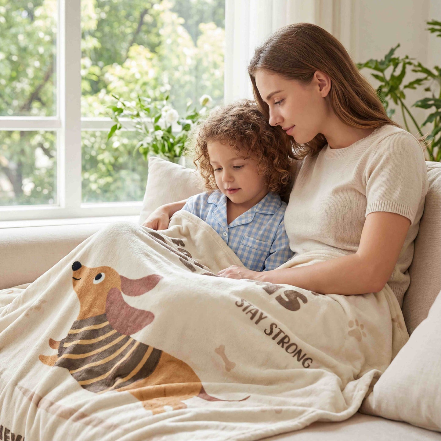Printed Flannel Fleece Gift Blanket