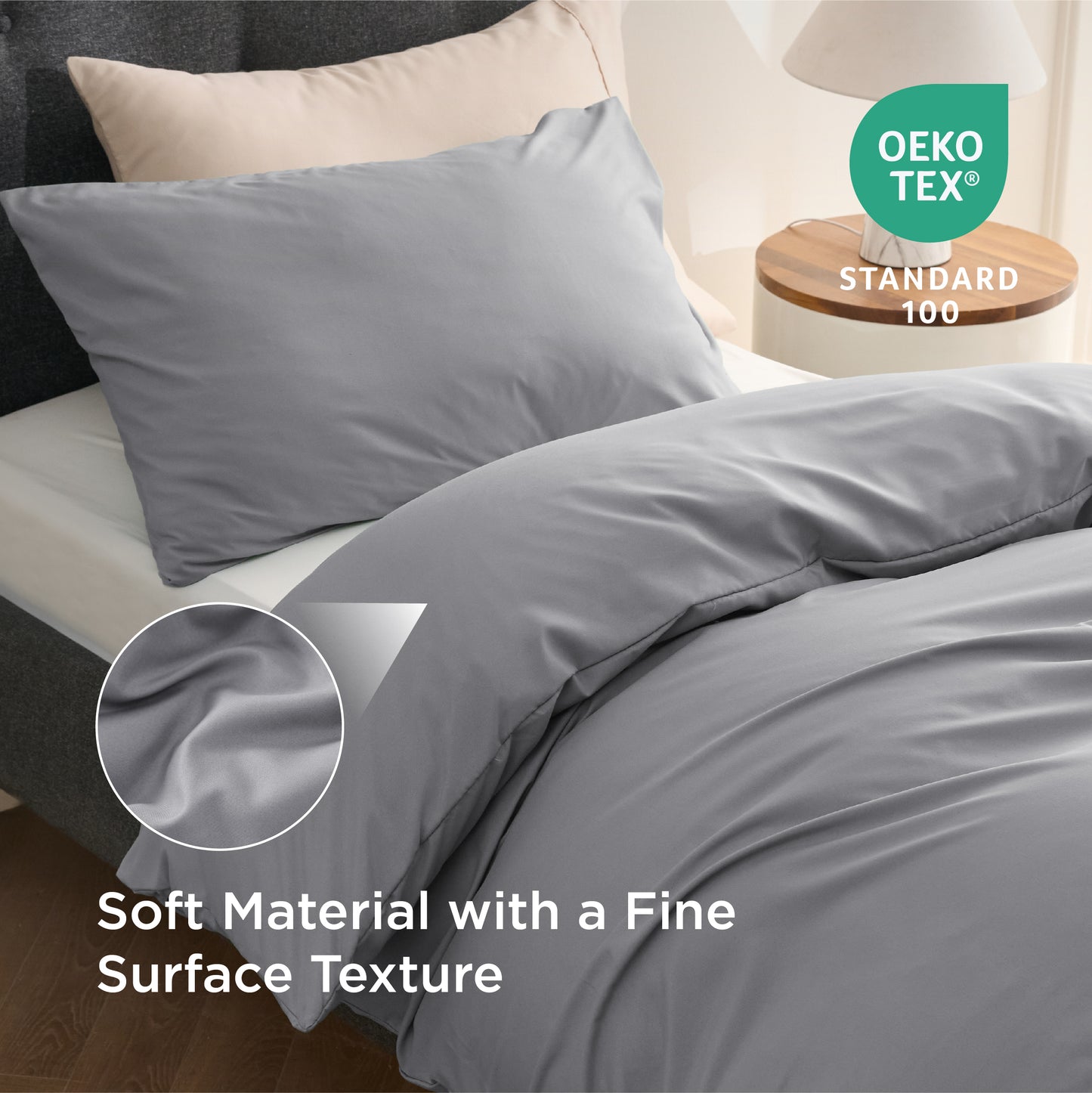 Brushed Polyester Microfiber Duvet Cover Set