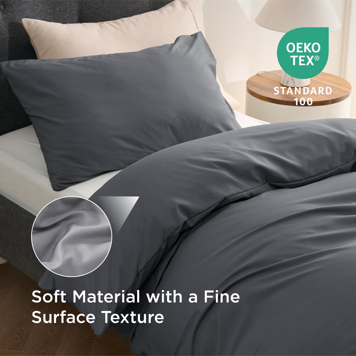 Brushed Polyester Microfiber Duvet Cover Set