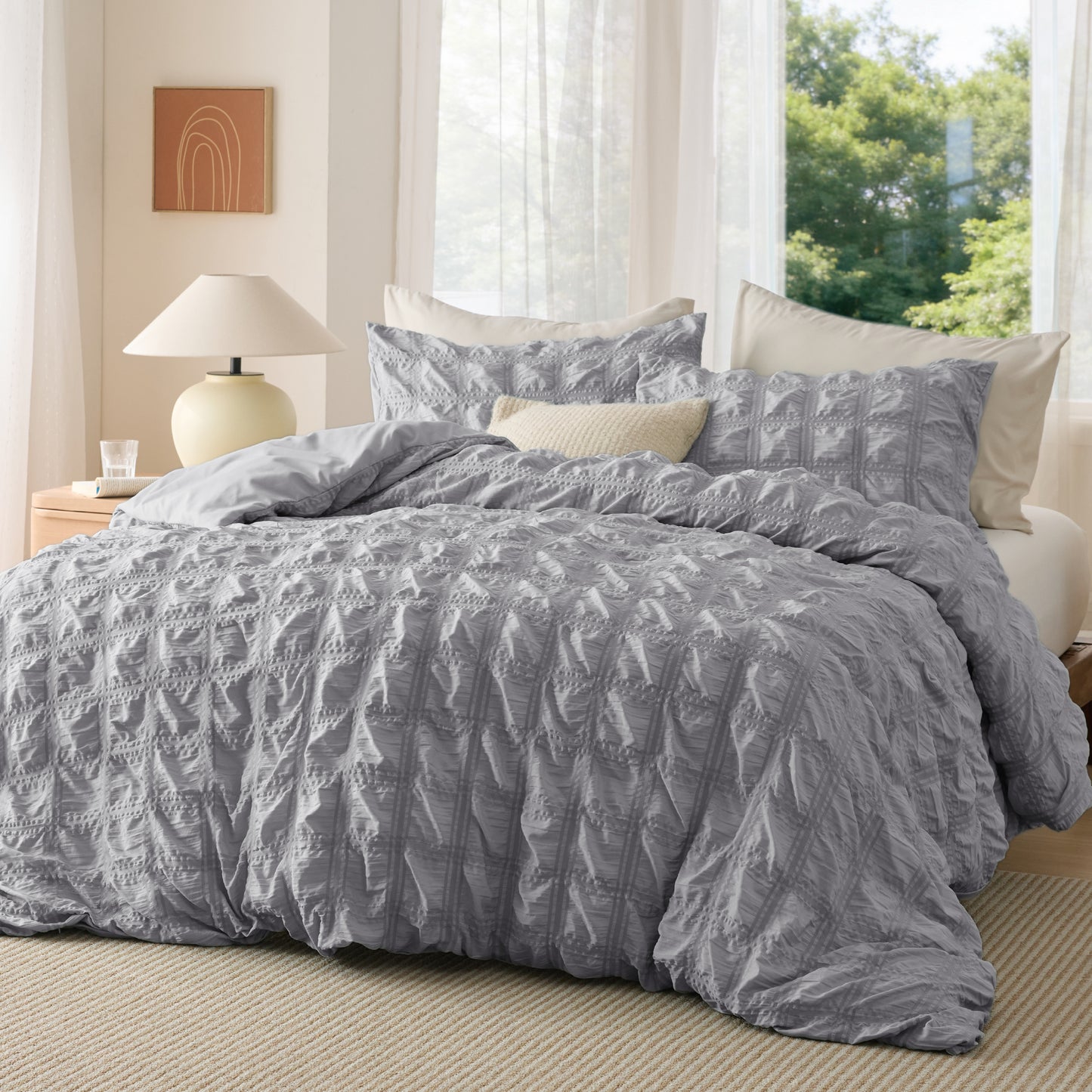 Seersucker Duvet Cover Set