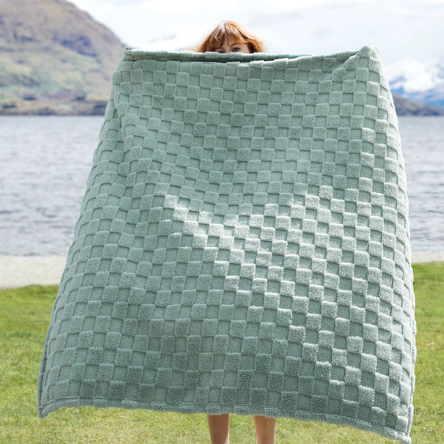 Jacquard Shaggy Sherpa Blanket