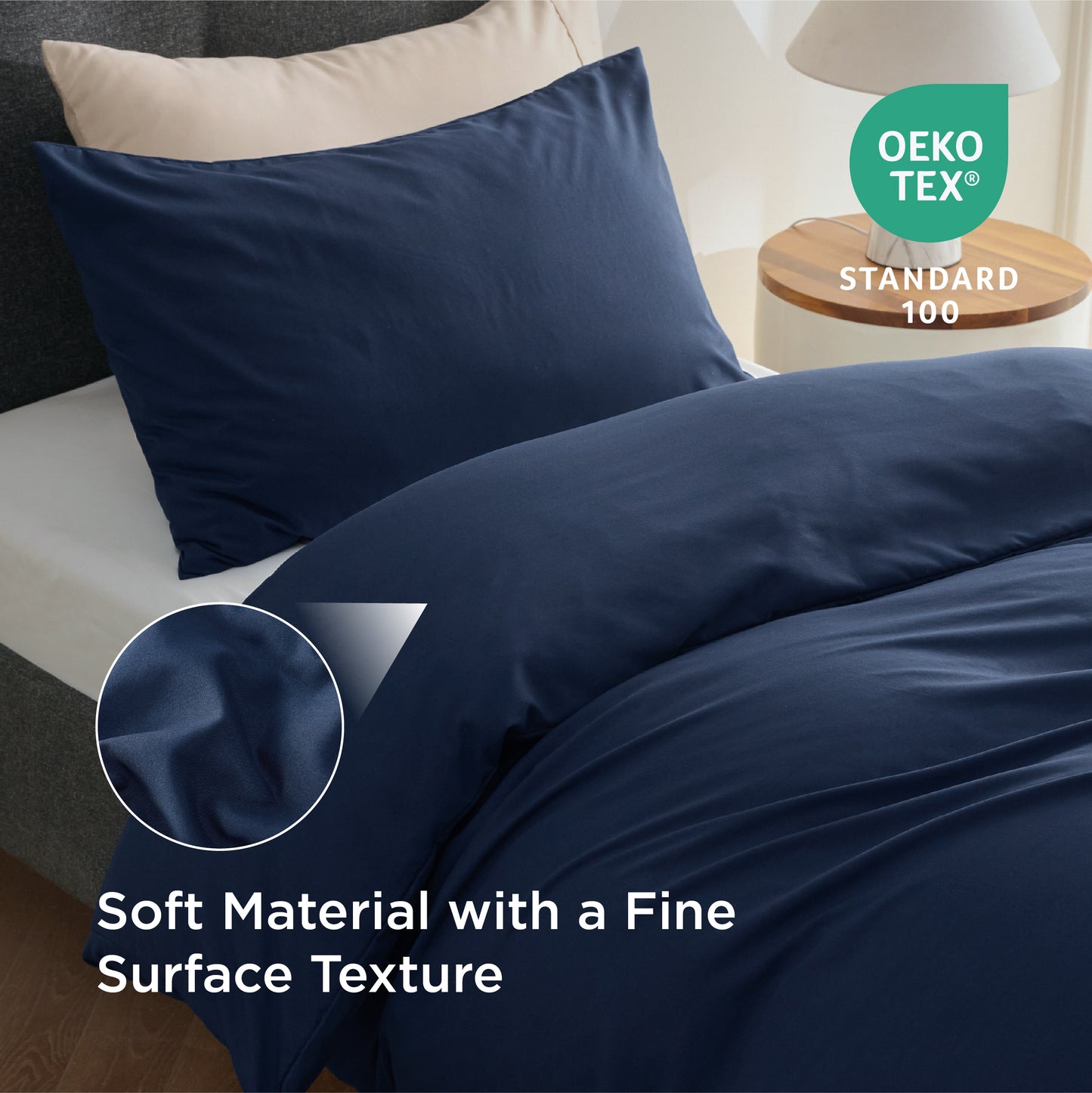 Brushed Polyester Microfiber Duvet Cover Set