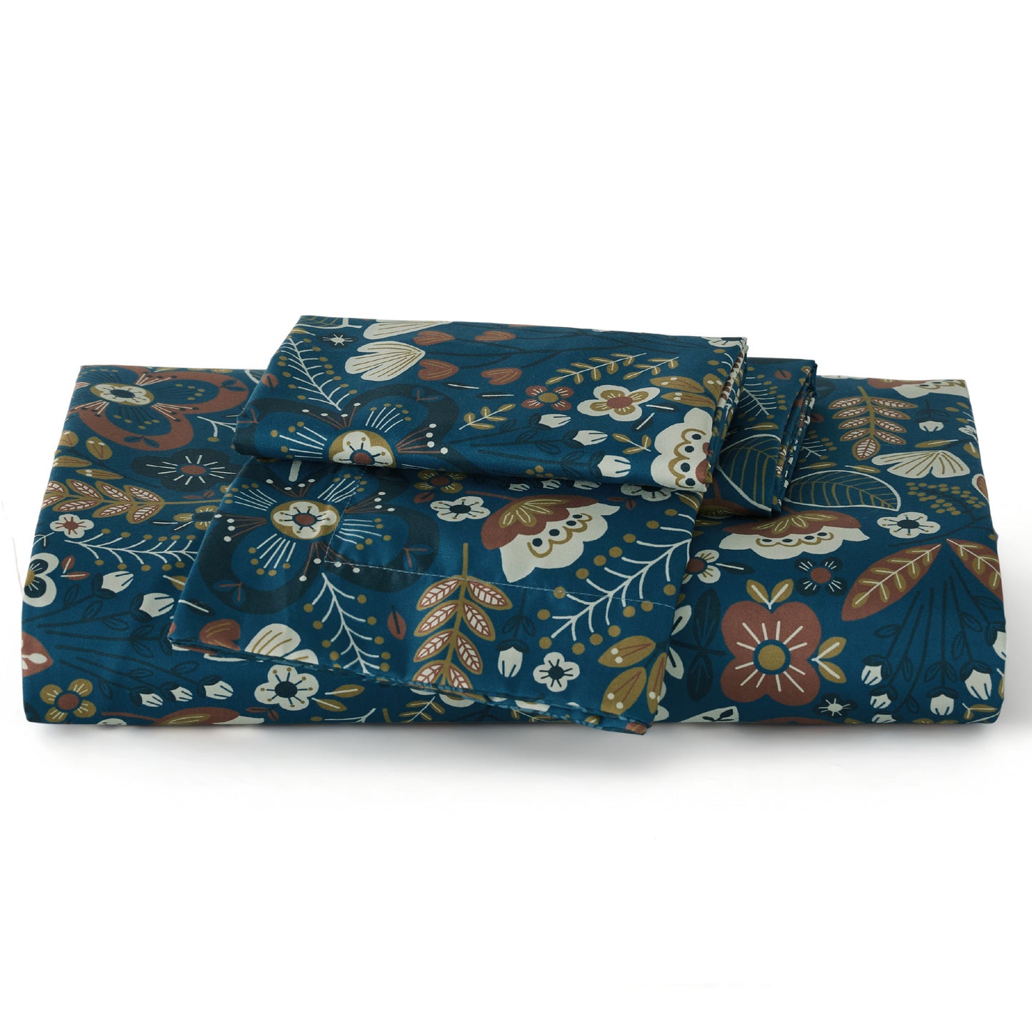 Patterned Polyester Microfiber Duvet Cover Set