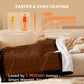 GentleSoft® Ribbed Flannel Heated Blanket