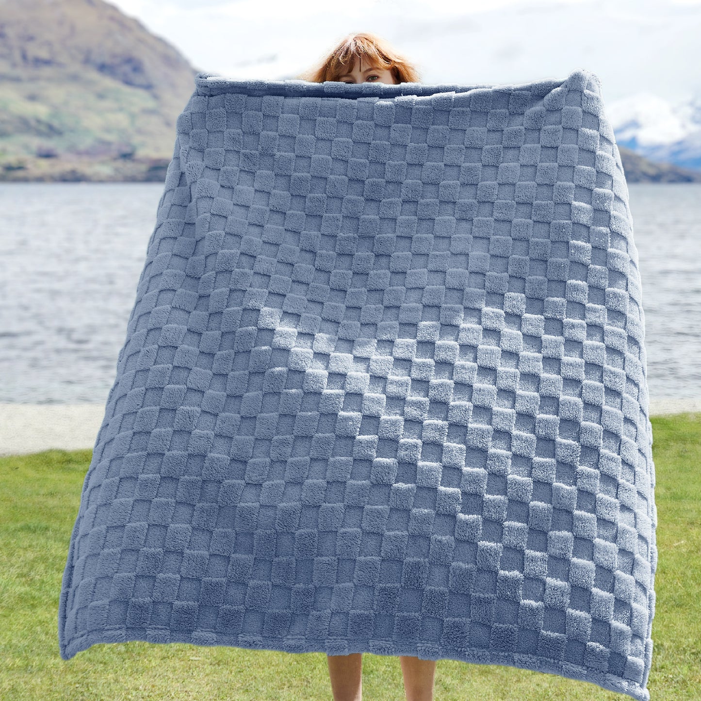 Jacquard Shaggy Sherpa Blanket