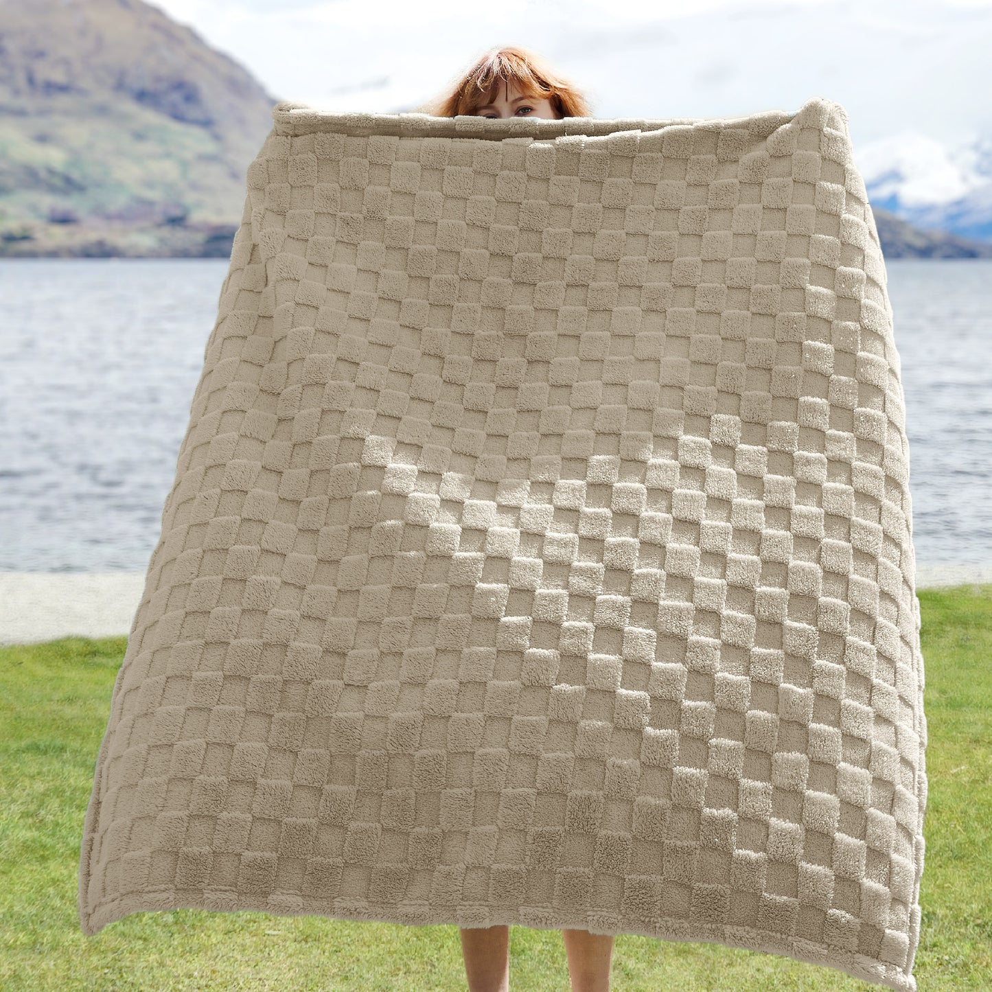 Jacquard Shaggy Sherpa Blanket