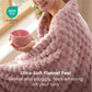 Textured Bubble Flannel Fleece Blanket