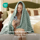 Textured Bubble Flannel Fleece Blanket